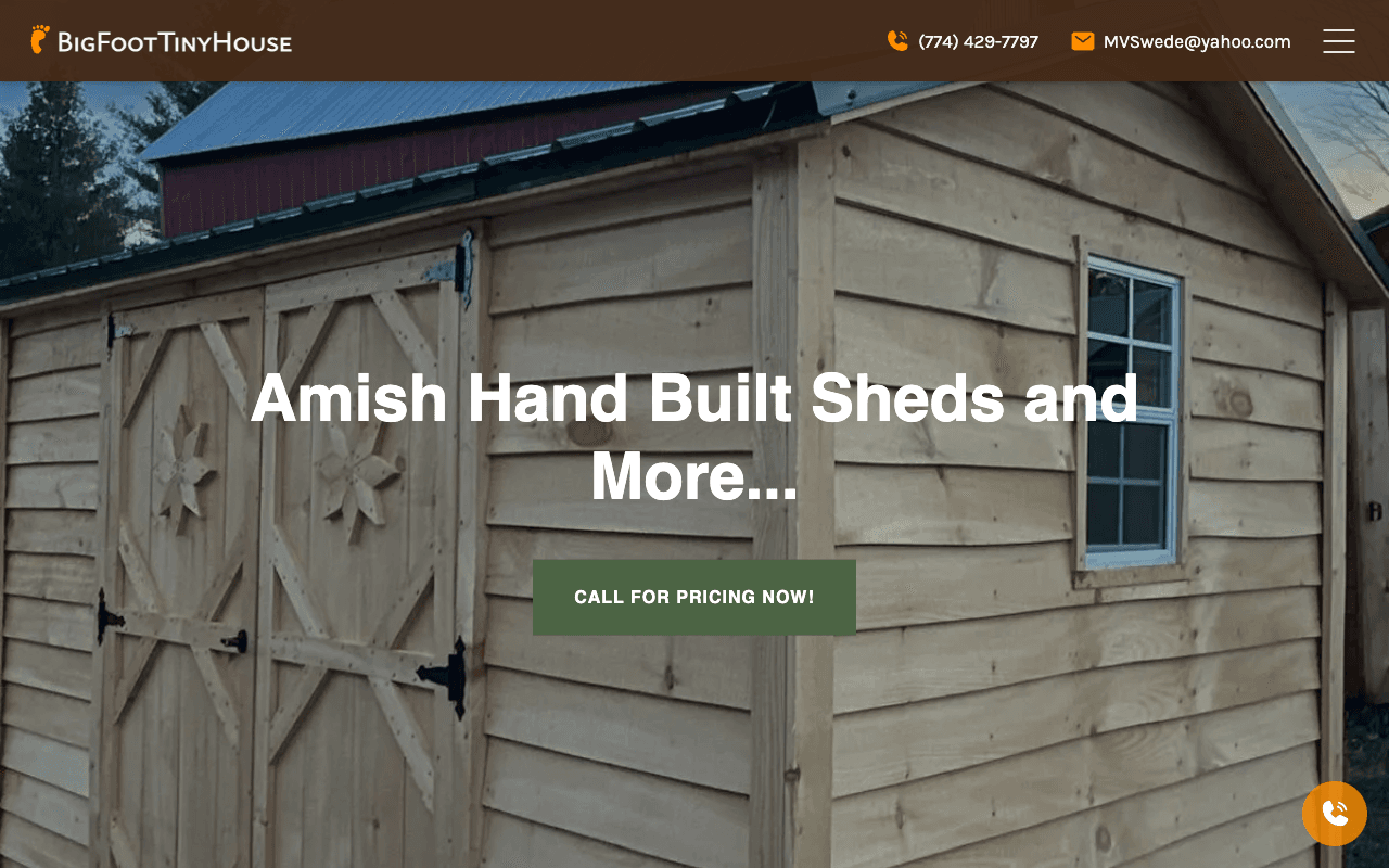 Screenshot of https://www.bigfoottinyhouse.com/