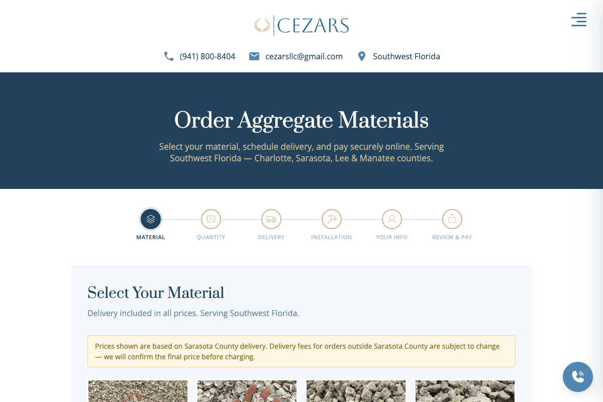 Cezars LLC – website built by Website Builders America