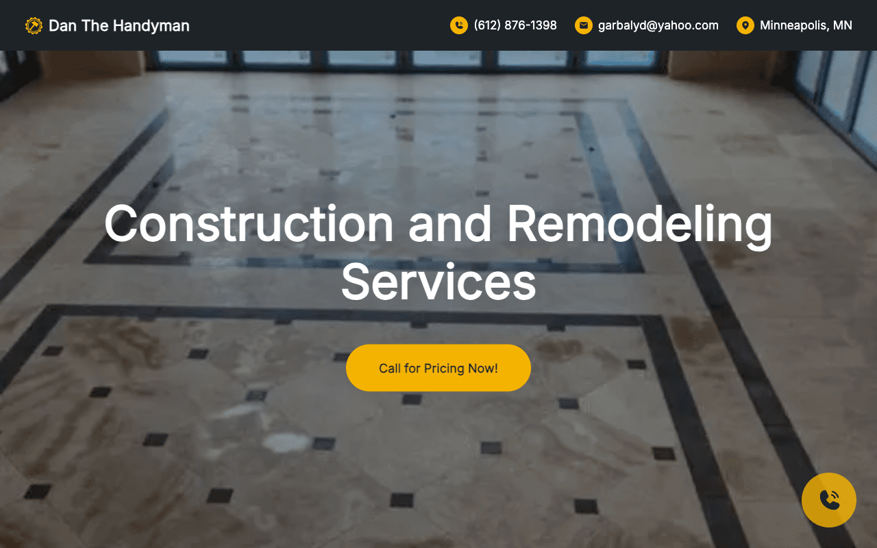 Screenshot of https://www.danshandymanservicestwincities.com/