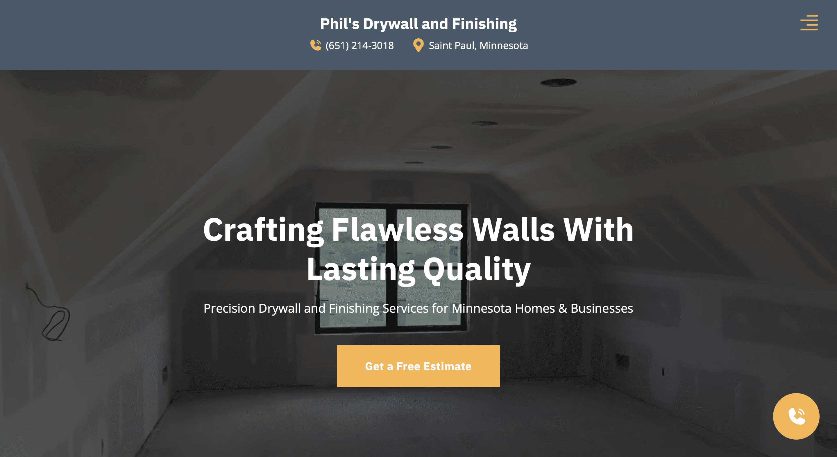 Screenshot of https://www.drywallservicesmn.com