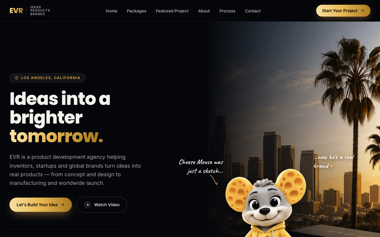 EVR – website built by Website Builders America