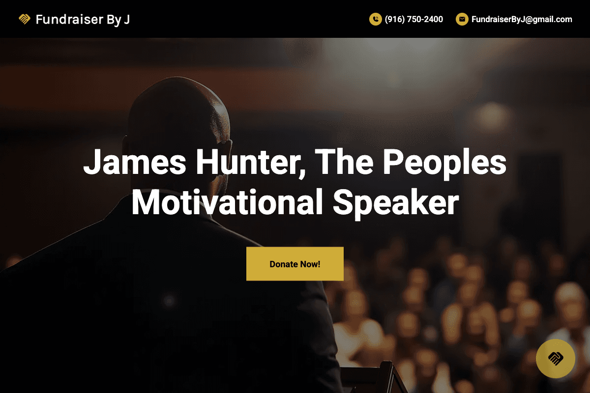 James Hunter, The Peoples Motivational Speaker – website built by Website Builders America