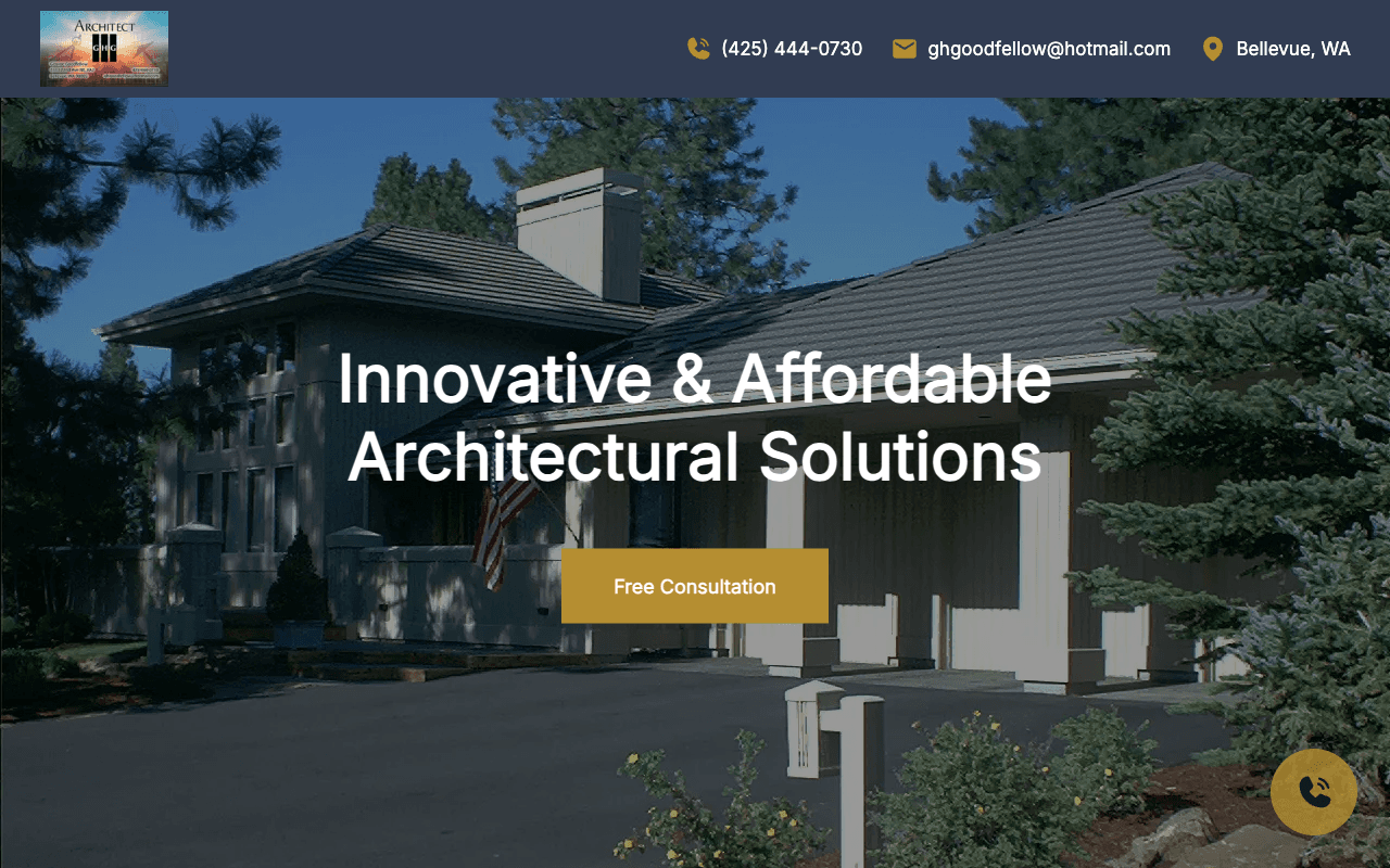 Screenshot of https://www.ghgarchitects.com/