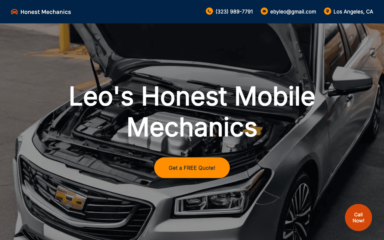 Screenshot of https://www.honest-mechanics.com/