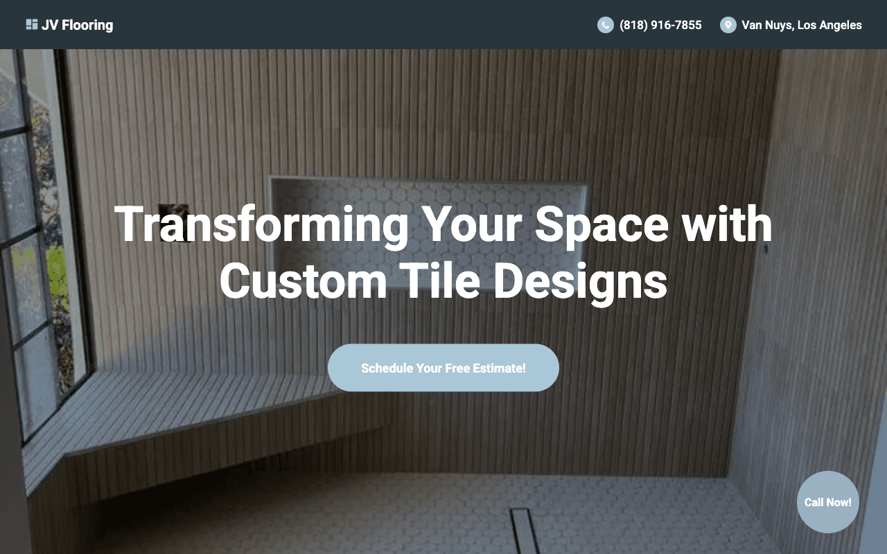Screenshot of https://www.jv-flooring.com/