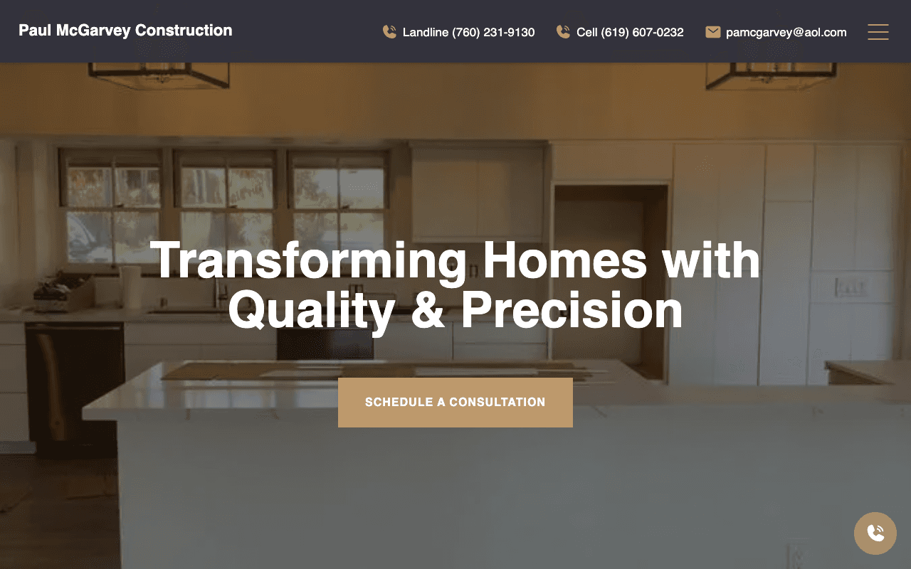 Screenshot of https://mcgarveyconstruction.com/