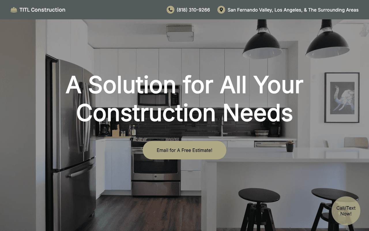 Screenshot of https://www.titlconstruction.com/