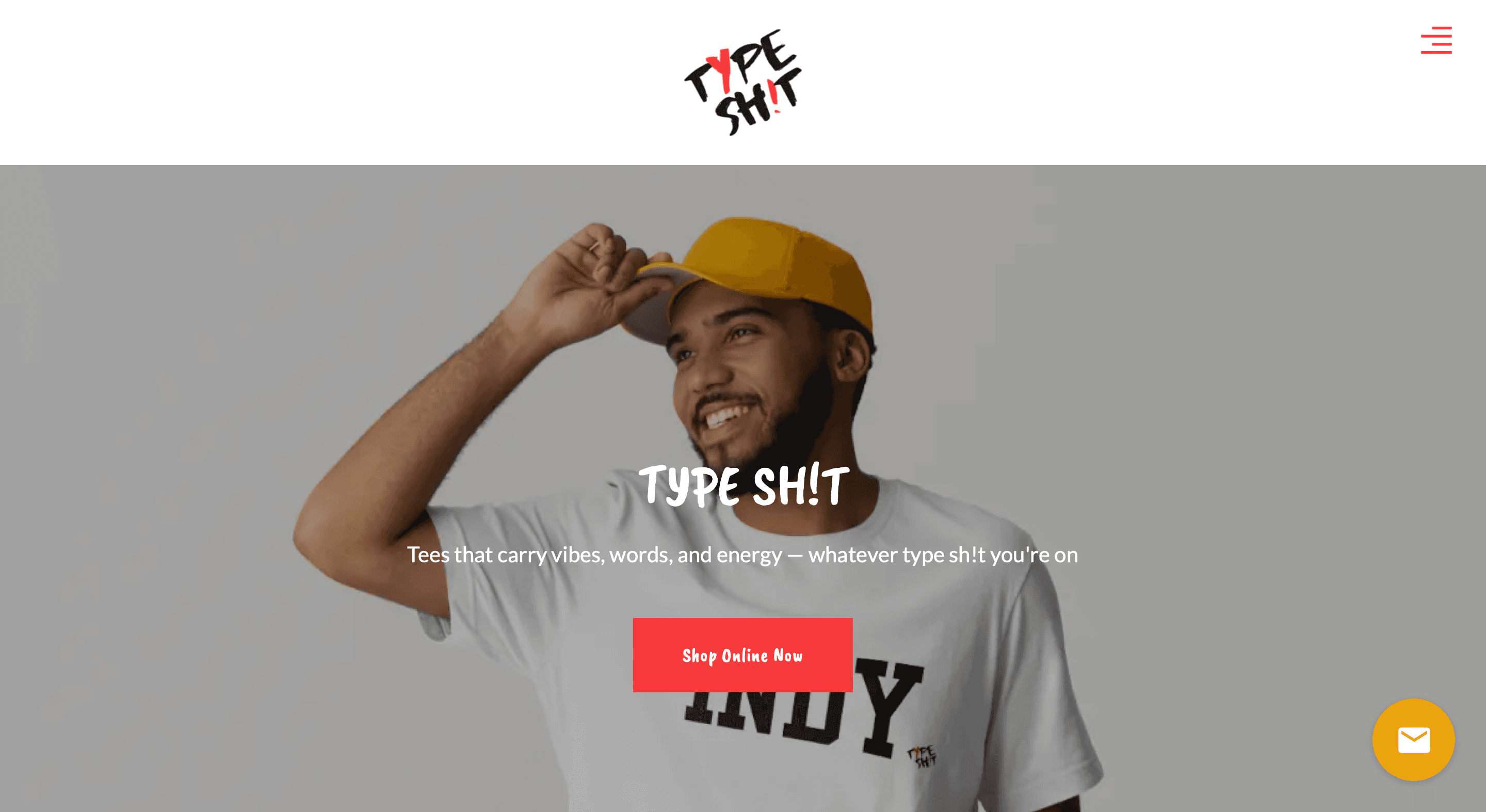 Screenshot of https://www.typeshit.us