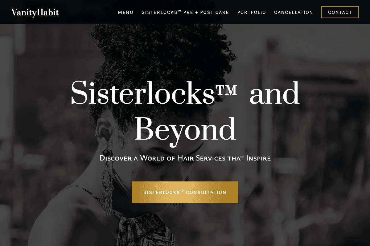 VanityHabit – website built by Website Builders America